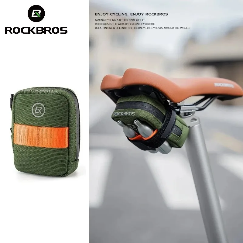 Cycling Commute Essentials - ROCKBROS 자전거 안장 가방, 0.35L 소형,