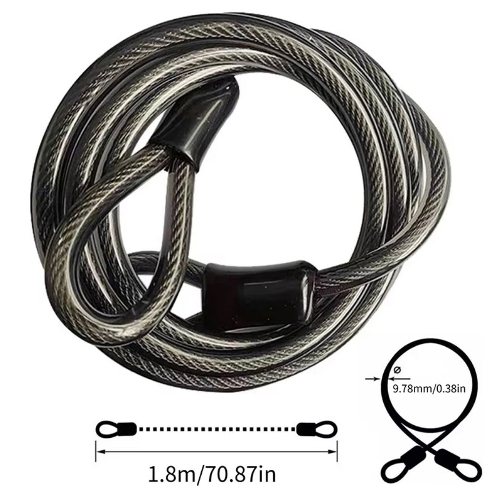 도난 방지 자전거 잠금 케이블, 유연하게 접을 수 있는 - Cable Lock Flexible 리뷰 및 가격