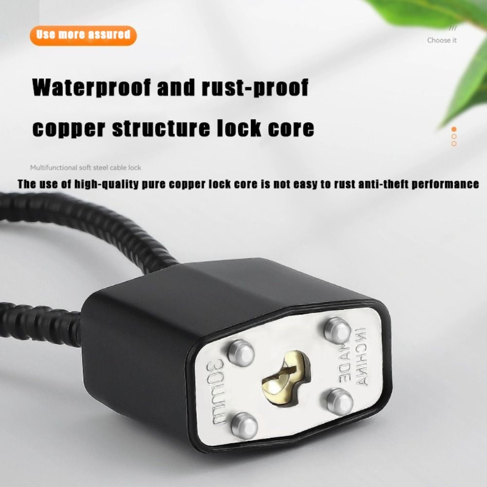 휴대용 다기능 케이블 잠금 장치 부드럽고 유연한 자물쇠 - Cable Lock Flexible 리뷰 및 가격
