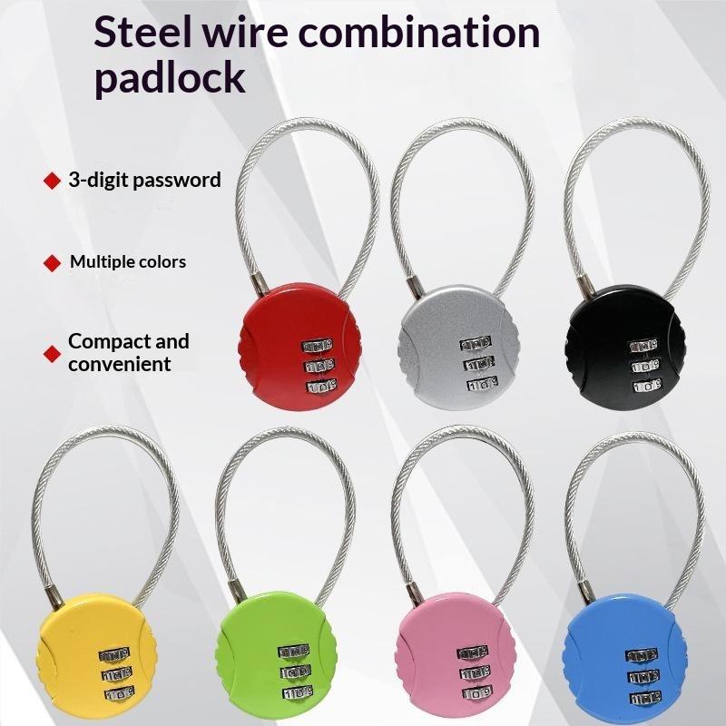 3자리 숫자 조합식 케이블 자물쇠, 유연한 와이어로 제 - Cable Lock Flexible 리뷰 및 가격